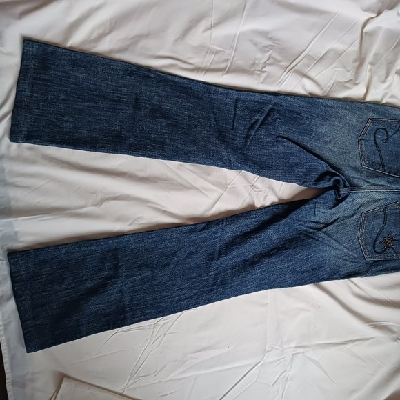 Cambio Norah Vintage Women's Boot cut Jeans, 32x34, US 2, GB 6, Embellis… - Picture 3 of 5